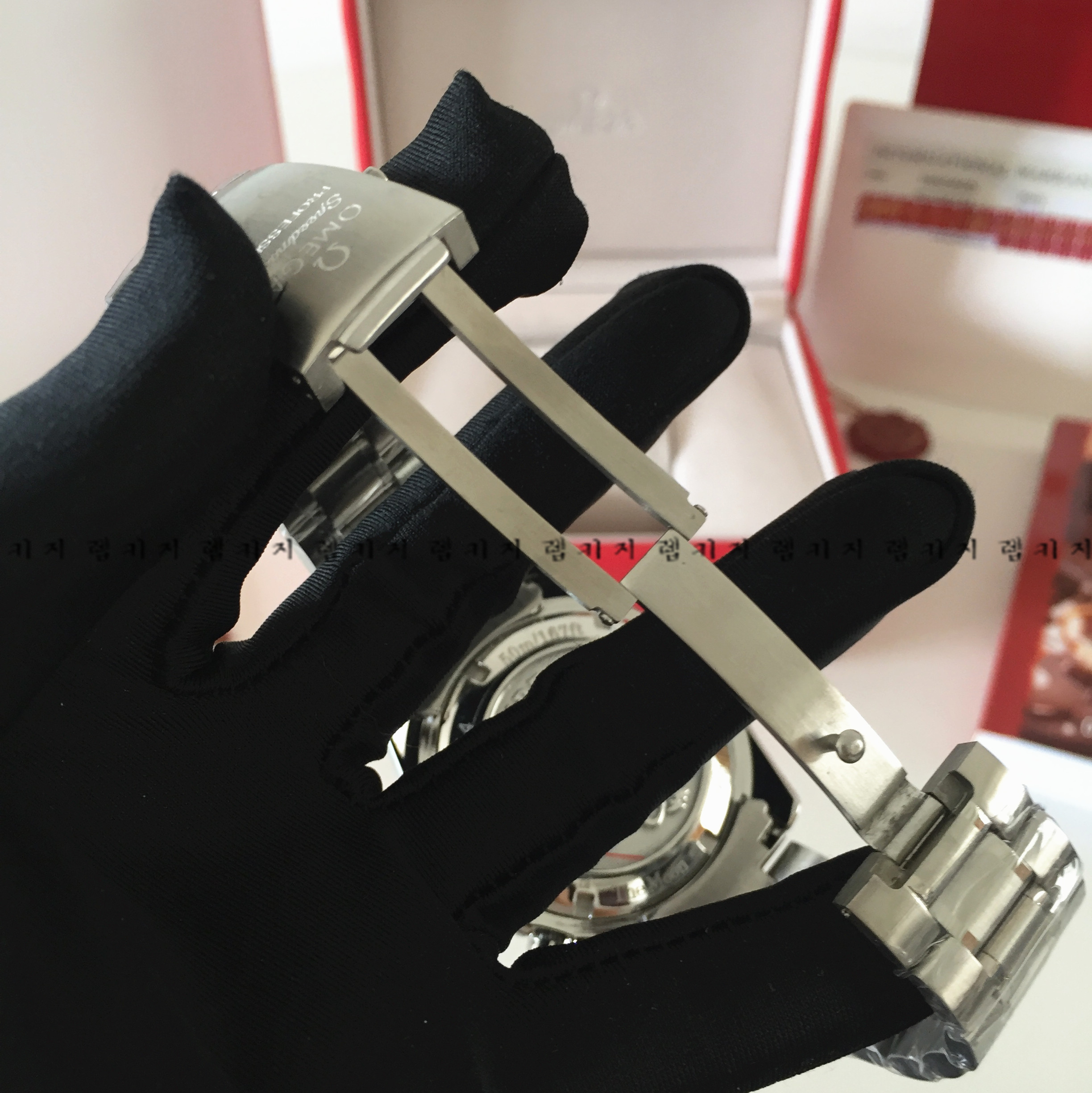 오메가 스피드마스터 레이싱 코엑시엘 메탈시계 +가죽